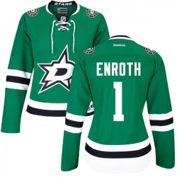Jhonas Enroth Dallas Stars Reebok Women's Authentic Home Jersey (Green)