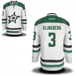 John Klingberg Dallas Stars Reebok Authentic Away Jersey (White)