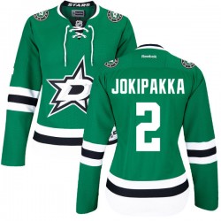 Jyrki Jokipakka Dallas Stars Reebok Women's Authentic Home Jersey (Green)