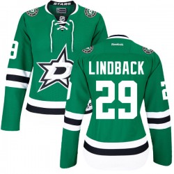 Anders Lindback Dallas Stars Reebok Women's Authentic Home Jersey (Green)