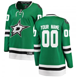 Custom Dallas Stars Fanatics Branded Women's Breakaway Custom Home Jersey (Green)