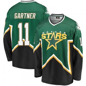 Mike Gartner Dallas Stars Fanatics Branded Premier Breakaway Kelly Heritage Jersey (Green/Black)