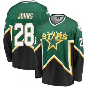 Stephen Johns Dallas Stars Fanatics Branded Premier Breakaway Kelly Heritage Jersey (Green/Black)