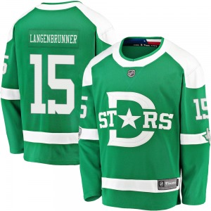 Jamie Langenbrunner Dallas Stars Fanatics Branded Breakaway 2020 Winter Classic Jersey (Green)