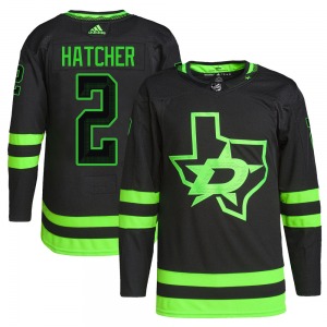 Derian Hatcher Dallas Stars Adidas Youth Authentic Alternate Primegreen Pro Jersey (Black)