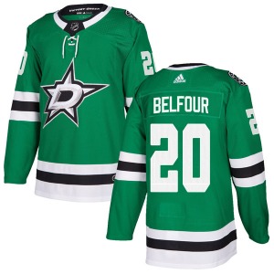 Ed Belfour Dallas Stars Adidas Youth Authentic Home Jersey (Green)