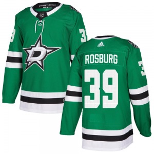 Jerad Rosburg Dallas Stars Adidas Youth Authentic Home Jersey (Green)