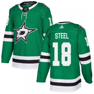 Sam Steel Dallas Stars Adidas Youth Authentic Home Jersey (Green)