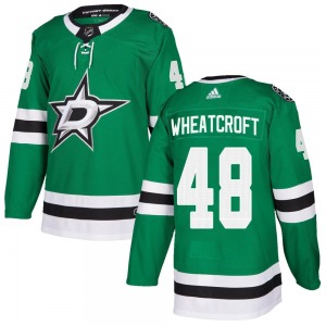 Chase Wheatcroft Dallas Stars Adidas Youth Authentic Home Jersey (Green)