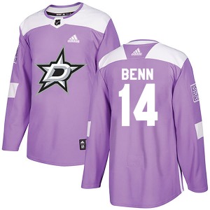 Jamie Benn Dallas Stars Adidas Authentic Fights Cancer Practice Jersey (Purple)