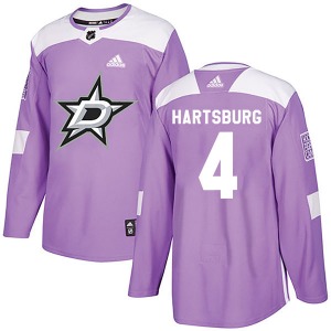 Craig Hartsburg Dallas Stars Adidas Authentic Fights Cancer Practice Jersey (Purple)