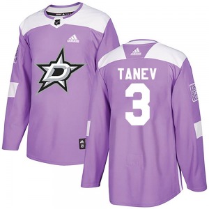 Chris Tanev Dallas Stars Adidas Authentic Fights Cancer Practice Jersey (Purple)