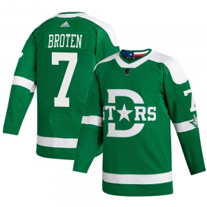 Neal Broten Dallas Stars Adidas Authentic 2020 Winter Classic Jersey (Green)