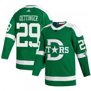 Jake Oettinger Dallas Stars Adidas Authentic ized 2020 Winter Classic Player Jersey (Green)