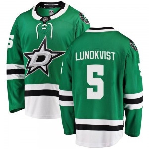 Nils Lundkvist Dallas Stars Fanatics Branded Breakaway Home Jersey (Green)