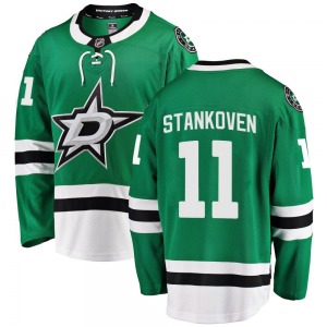 Logan Stankoven Dallas Stars Fanatics Branded Breakaway Home Jersey (Green)