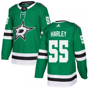 Thomas Harley Dallas Stars Adidas Authentic Home Jersey (Green)
