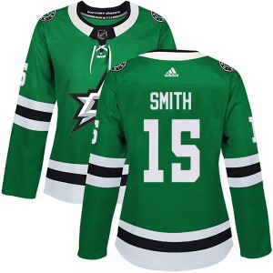 Craig Smith Dallas Stars Adidas Women's Authentic Home Jersey (Green)