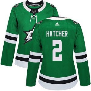 Derian Hatcher Dallas Stars Adidas Women's Authentic Home Jersey (Green)
