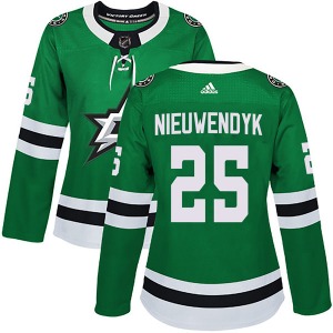 Joe Nieuwendyk Dallas Stars Adidas Women's Authentic Home Jersey (Green)