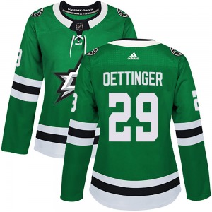 Jake Oettinger Dallas Stars Adidas Women's Authentic ized Home Jersey (Green)