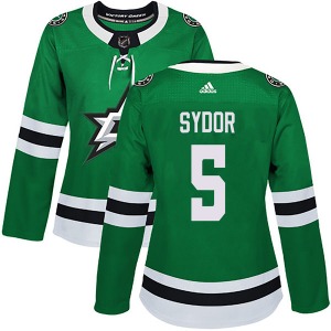 Darryl Sydor Dallas Stars Adidas Women's Authentic Home Jersey (Green)