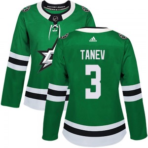Chris Tanev Dallas Stars Adidas Women's Authentic Home Jersey (Green)