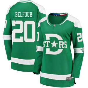Ed Belfour Dallas Stars Fanatics Branded Women's Breakaway 2020 Winter Classic Jersey (Green)