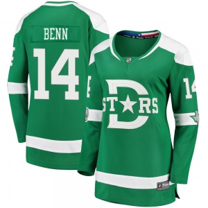 Jamie Benn Dallas Stars Fanatics Branded Women's Breakaway 2020 Winter Classic Jersey (Green)