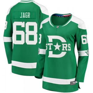 Jaromir Jagr Dallas Stars Fanatics Branded Women's Breakaway 2020 Winter Classic Jersey (Green)