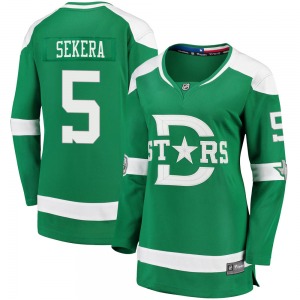 Andrej Sekera Dallas Stars Fanatics Branded Women's Breakaway 2020 Winter Classic Jersey (Green)