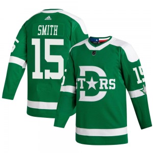 Craig Smith Dallas Stars Adidas Youth Authentic 2020 Winter Classic Player Jersey (Green)