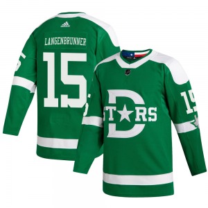 Jamie Langenbrunner Dallas Stars Adidas Youth Authentic 2020 Winter Classic Jersey (Green)