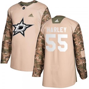 Thomas Harley Dallas Stars Adidas Authentic Veterans Day Practice Jersey (Camo)