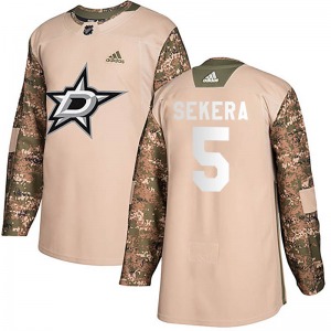 Andrej Sekera Dallas Stars Adidas Authentic Veterans Day Practice Jersey (Camo)