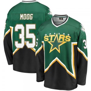 Andy Moog Dallas Stars Fanatics Branded Youth Premier Breakaway Kelly Heritage Jersey (Green/Black)