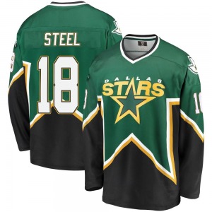 Sam Steel Dallas Stars Fanatics Branded Youth Premier Breakaway Kelly Heritage Jersey (Green/Black)