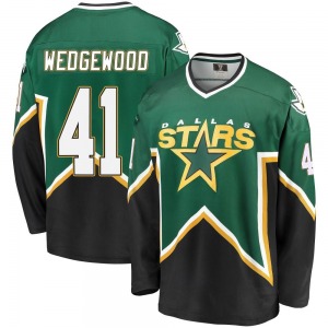 Scott Wedgewood Dallas Stars Fanatics Branded Youth Premier Breakaway Kelly Heritage Jersey (Green/Black)