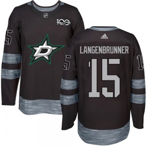 Jamie Langenbrunner Dallas Stars Youth Authentic 1917-2017 100th Anniversary Jersey (Black)