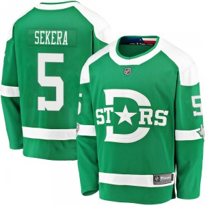 Andrej Sekera Dallas Stars Fanatics Branded Youth Breakaway 2020 Winter Classic Jersey (Green)