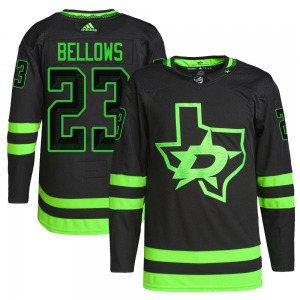 Brian Bellows Dallas Stars Adidas Authentic Alternate Primegreen Pro Jersey (Black)