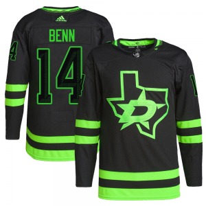 Jamie Benn Dallas Stars Adidas Authentic Alternate Primegreen Pro Jersey (Black)