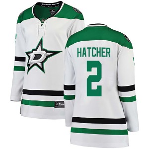 Derian Hatcher Dallas Stars Fanatics Branded Women's Breakaway Away Jersey (White)