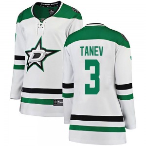 Chris Tanev Dallas Stars Fanatics Branded Women's Breakaway Away Jersey (White)