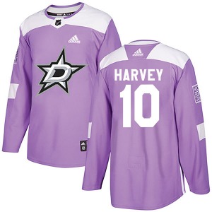 Todd Harvey Dallas Stars Adidas Youth Authentic Fights Cancer Practice Jersey (Purple)