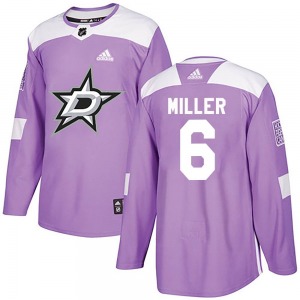 Colin Miller Dallas Stars Adidas Youth Authentic Fights Cancer Practice Jersey (Purple)