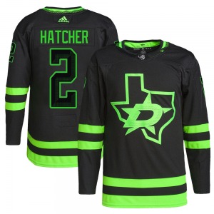 Derian Hatcher Dallas Stars Adidas Authentic Alternate Primegreen Pro Jersey (Black)