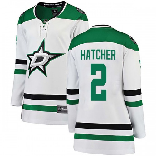 Derian Hatcher Dallas Stars Fanatics Branded Women's Breakaway Away Jersey (White)