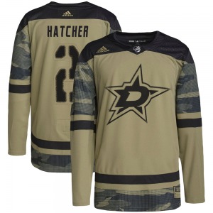 Derian Hatcher Dallas Stars Adidas Youth Authentic Military Appreciation Practice Jersey (Camo)